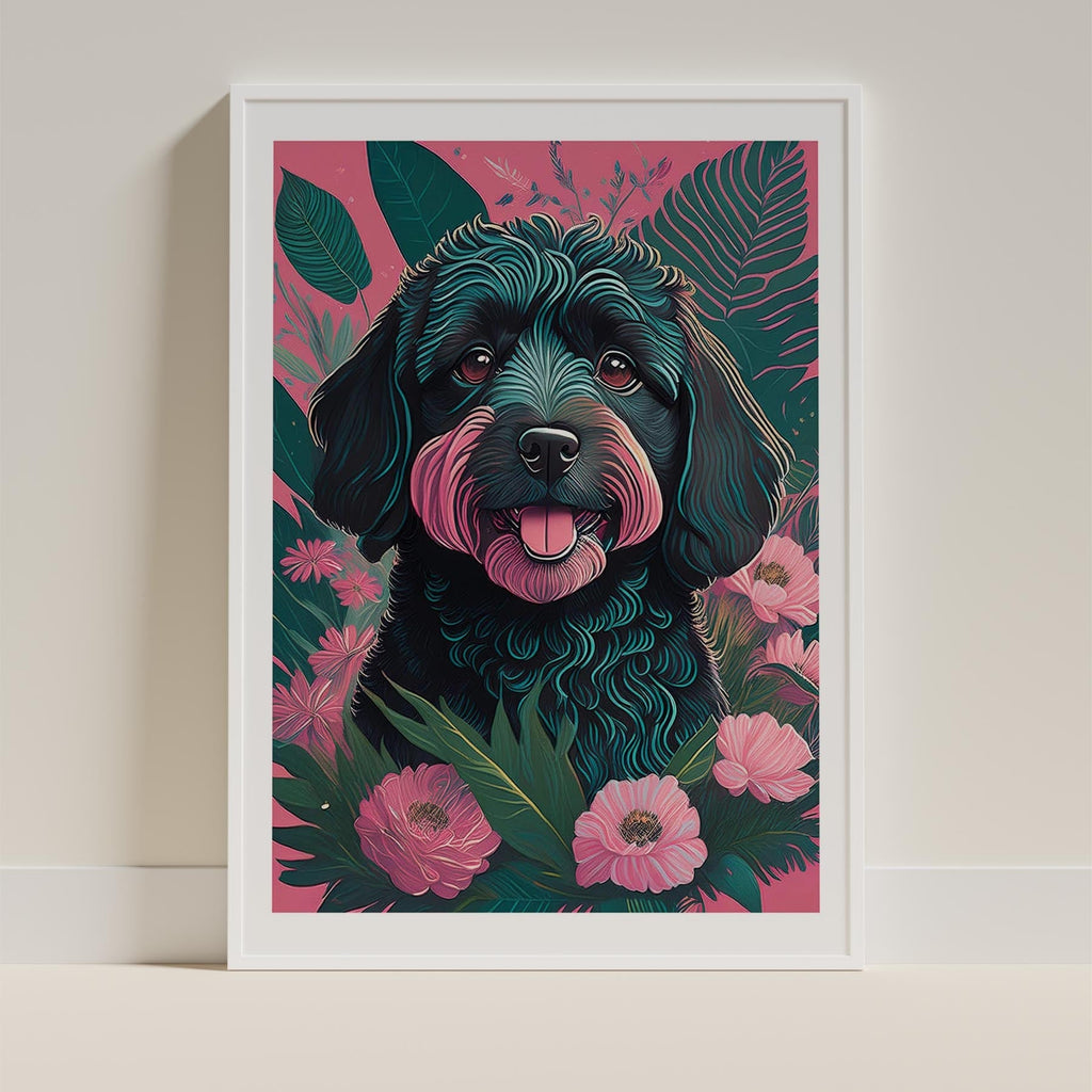 Groodle 1 Flowery Dog image 9