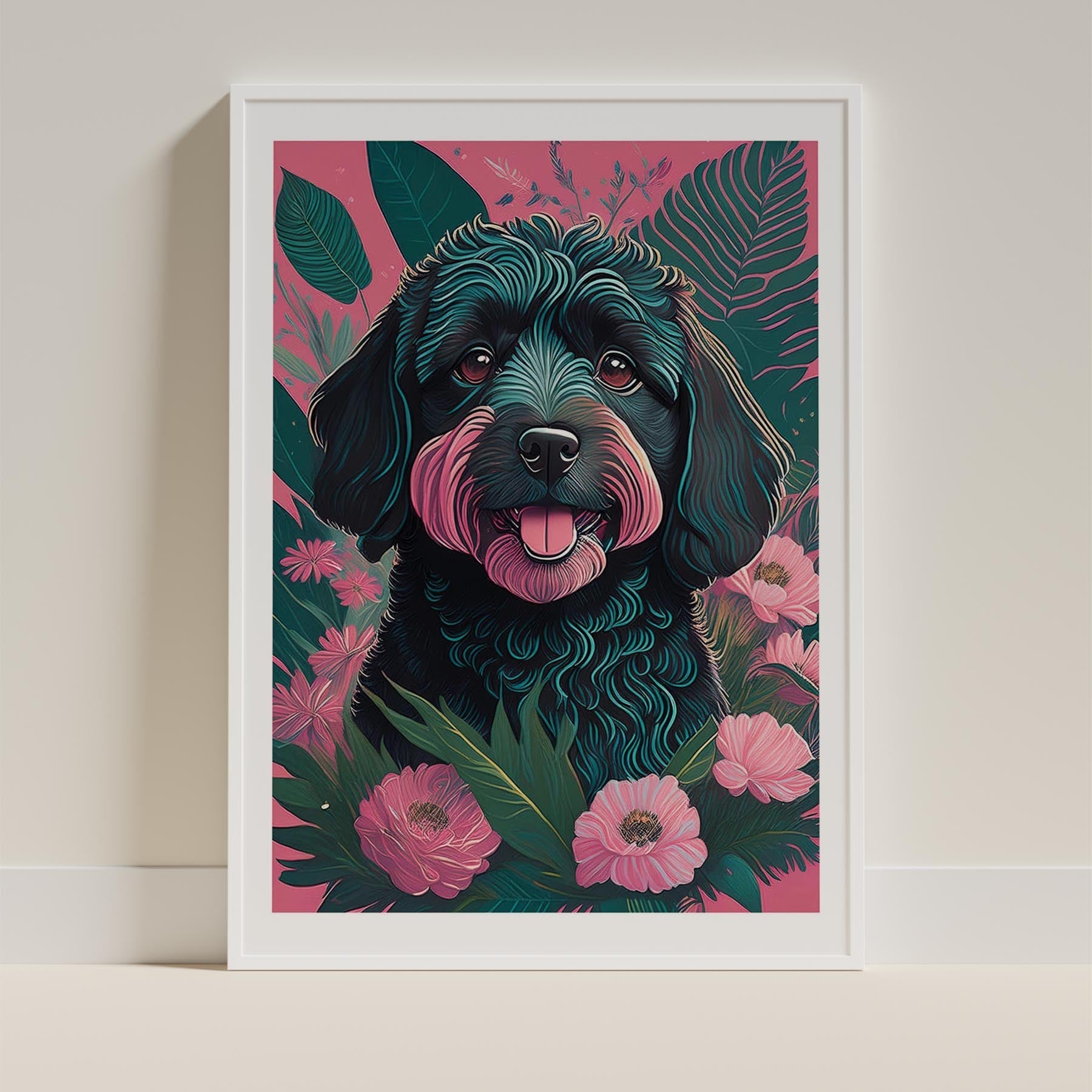 Groodle 1 Flowery Dog image 9