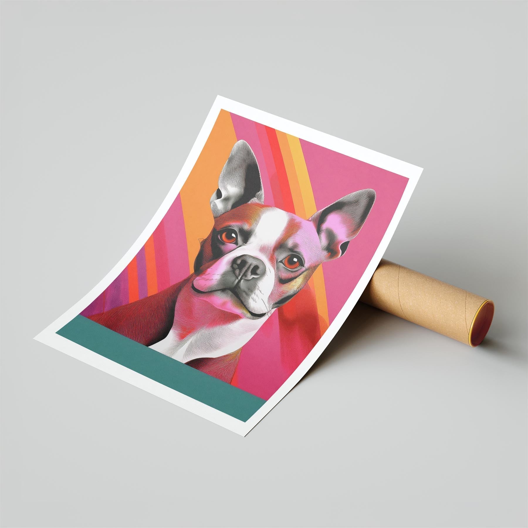 Boston Terrier Modern Pop Dog Series image 6