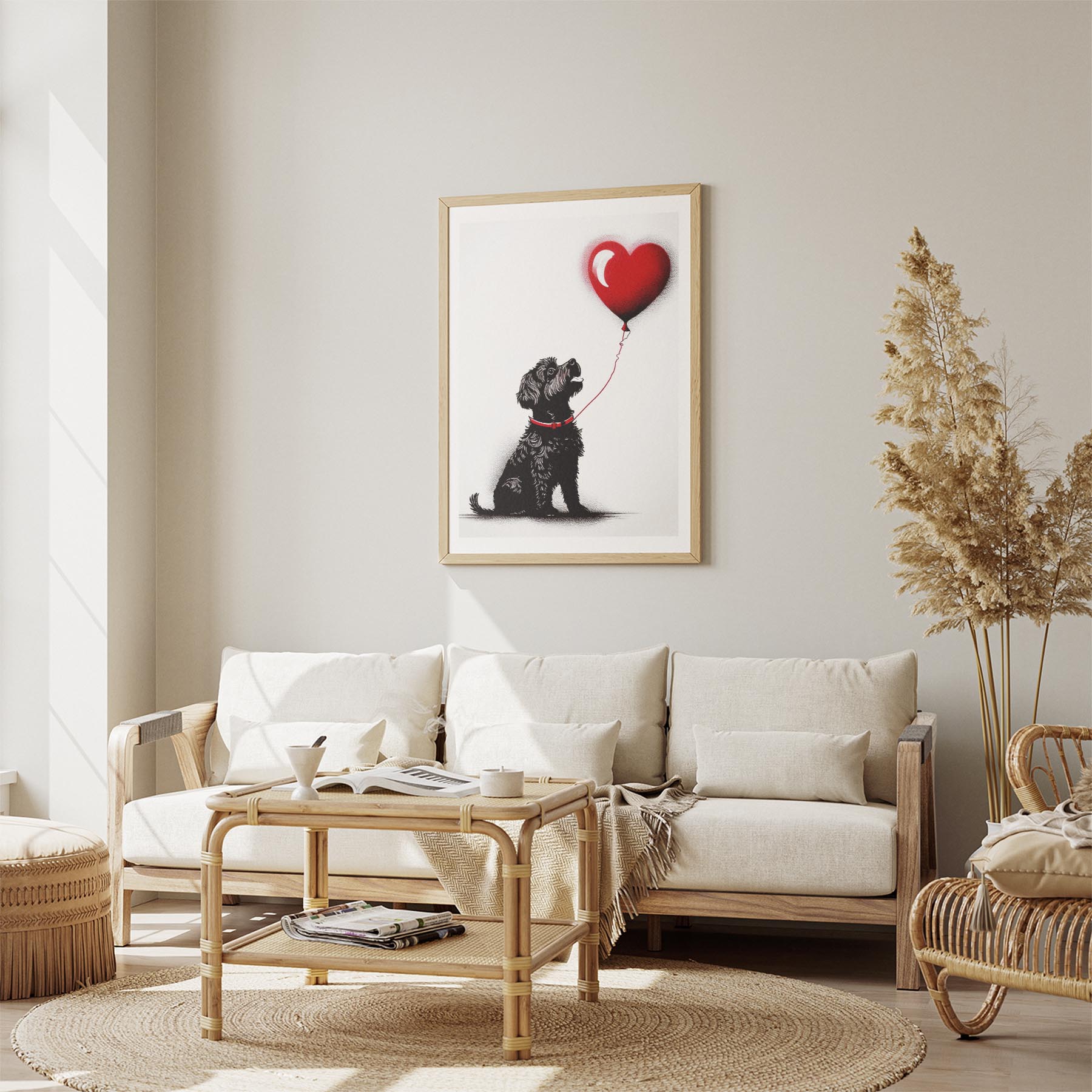 Bichon Frise DOGSY Series inspired by the Art of Banksy image 2