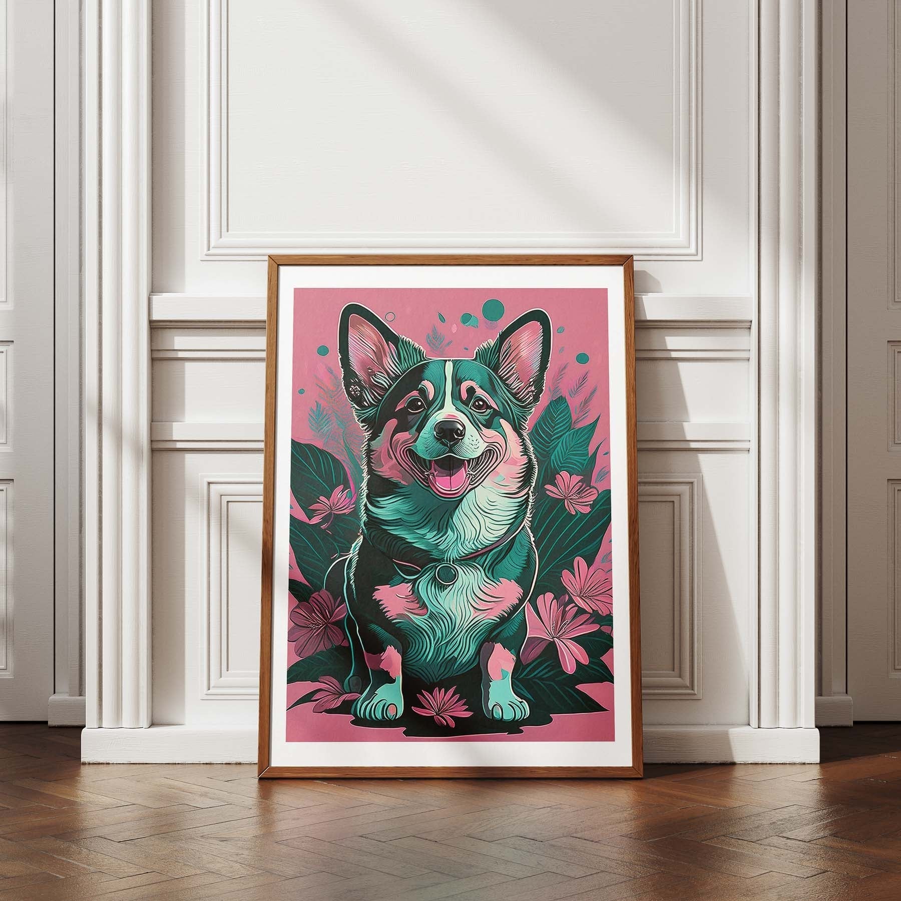 Corgi Flowery Dog image 4