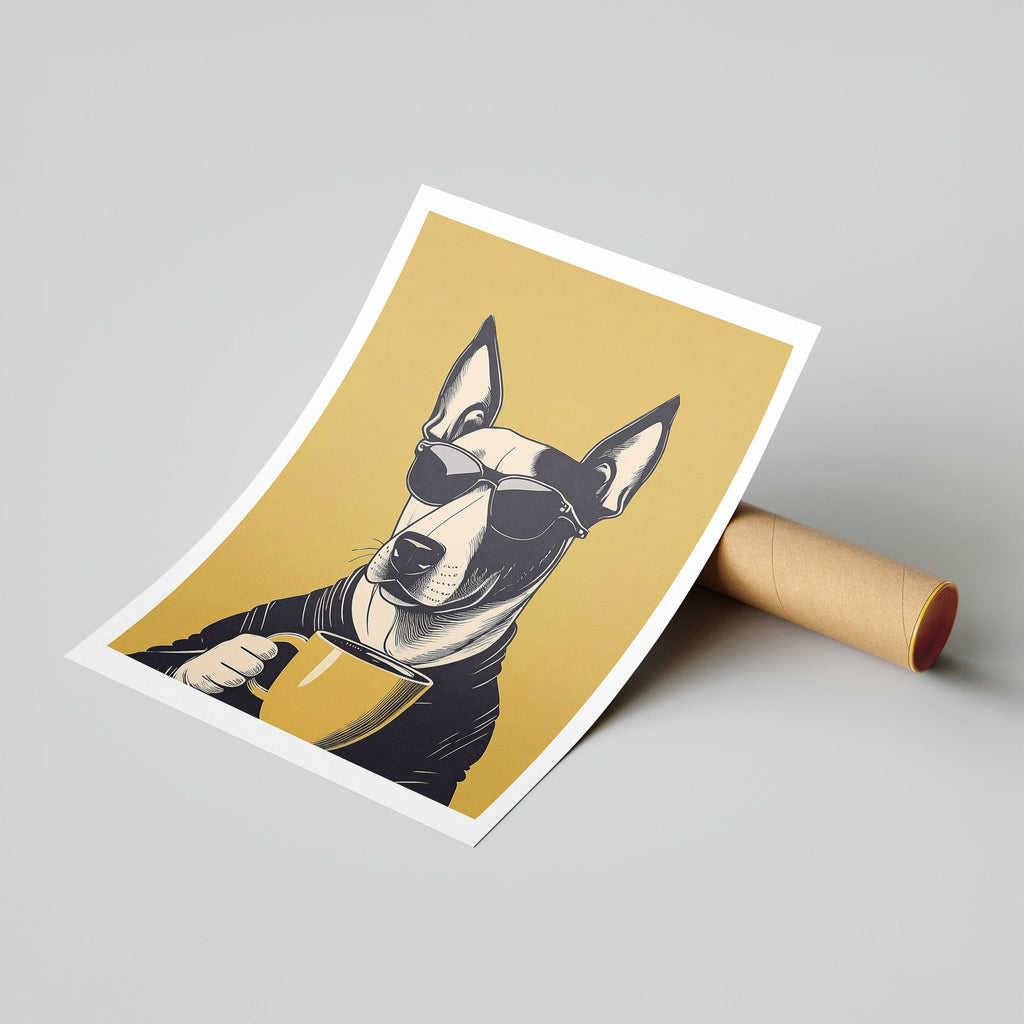 Bull Terrier Chillin Coffee Dog image 7