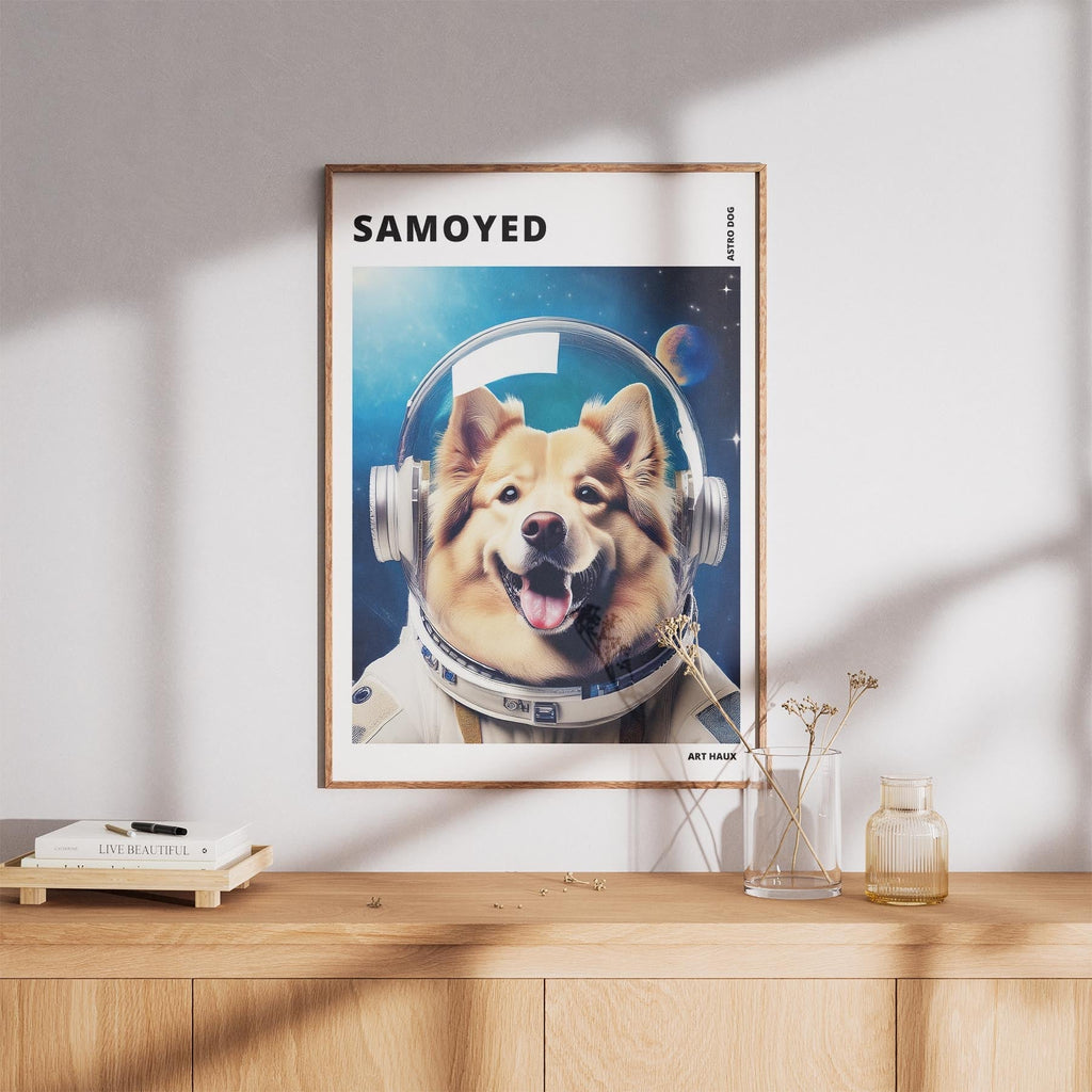 Samoyed Astronaut Dog Series with Text Astro Dog image 8