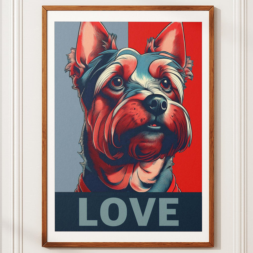 Yorkshire Terrier LOVE Series Inspired by the Obama Poster image 10