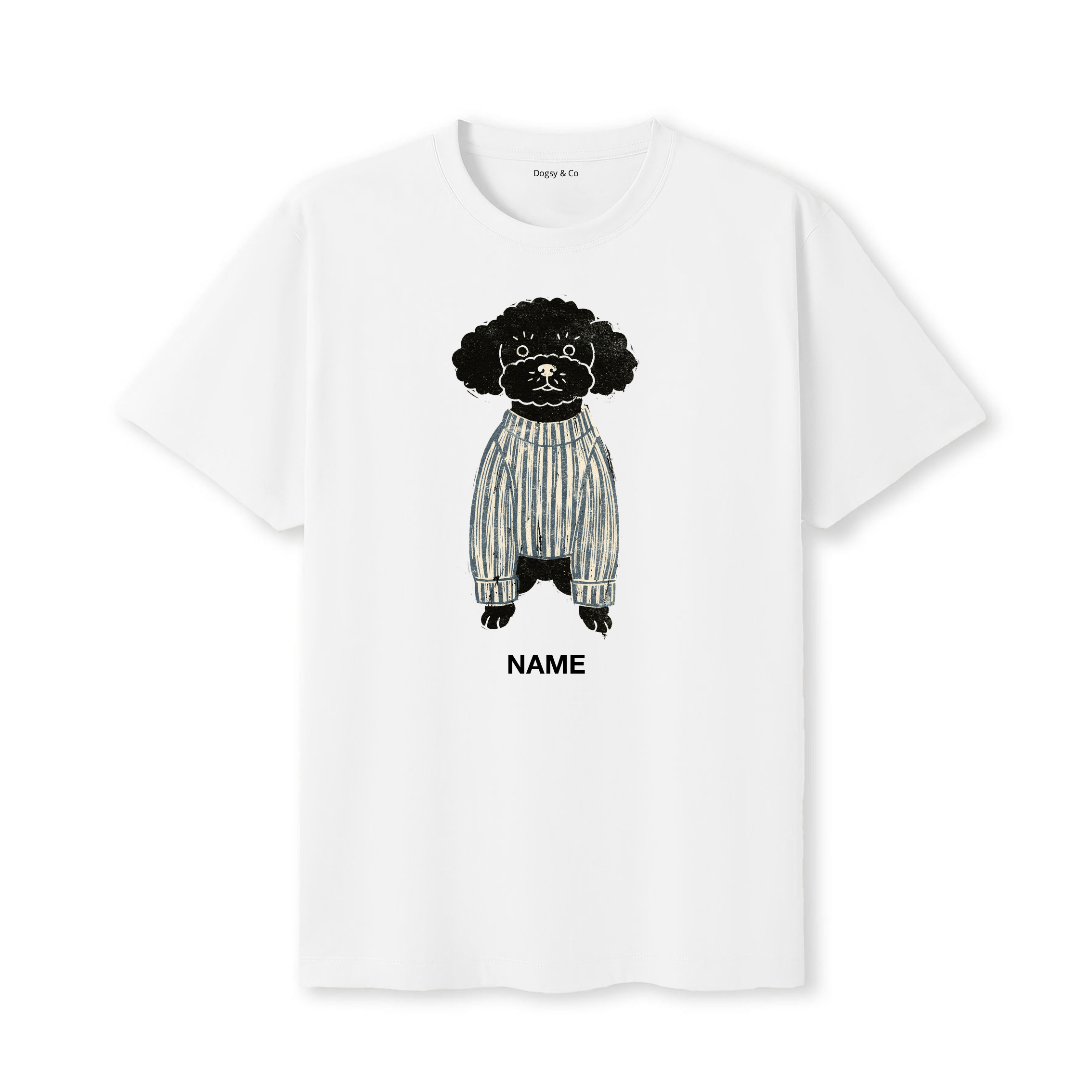 Bichon Frise Jumper Dog Custom T-Shirt - White