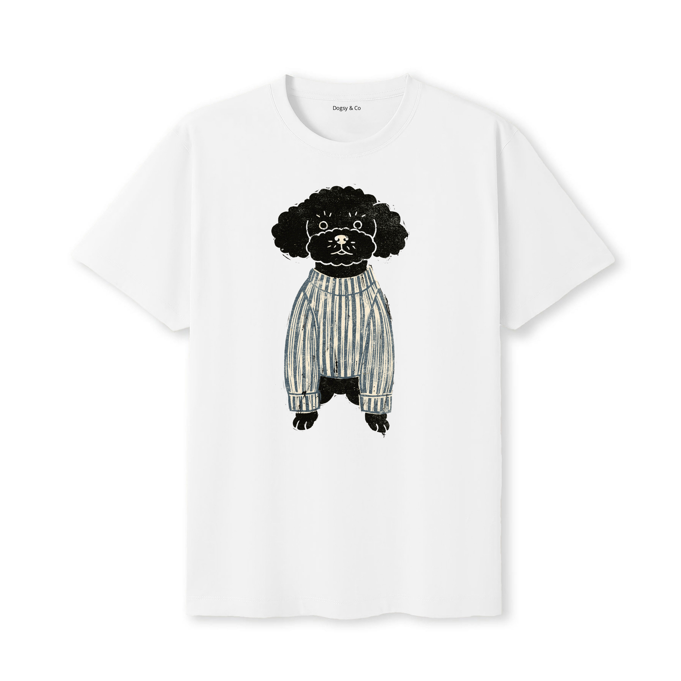 Bichon Frise Jumper Dog T-Shirt - White