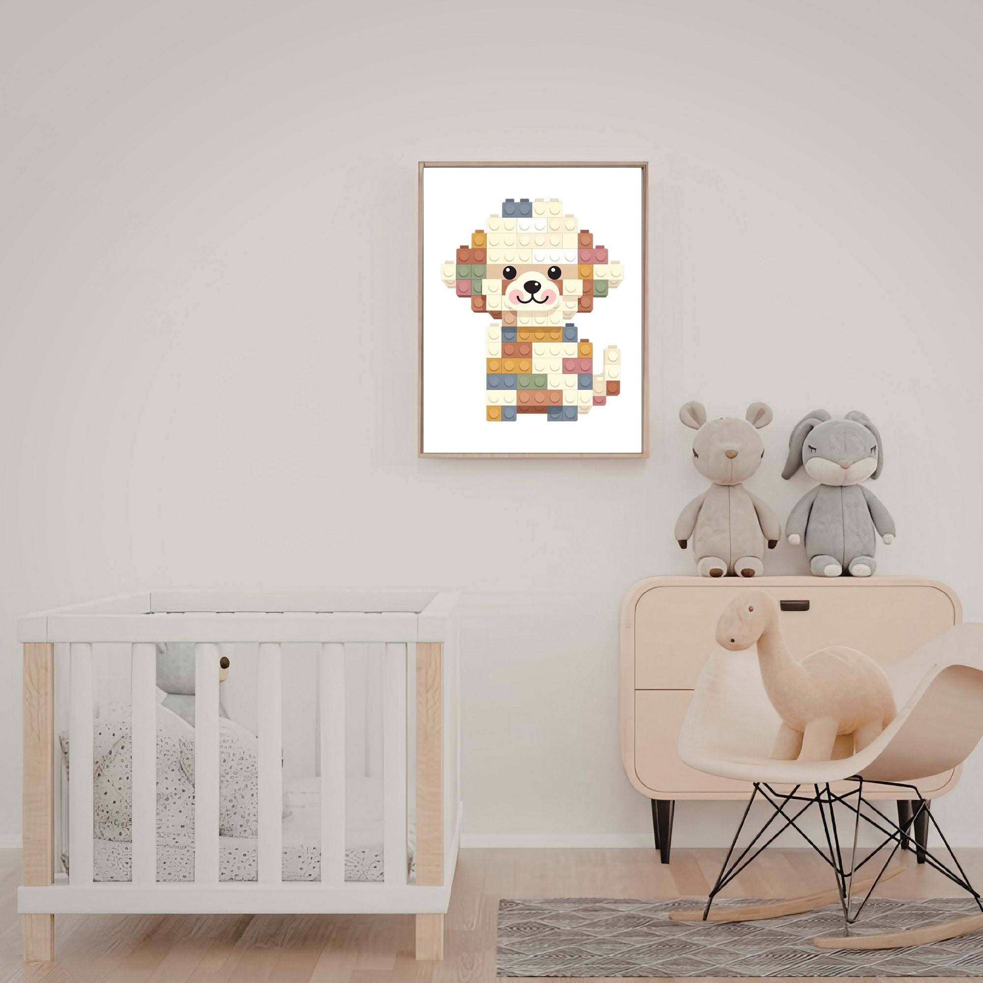 Bichon Frise Lego Dog - White