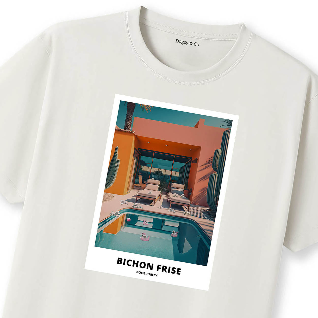 Bichon Frise Pool Party T-shirt
