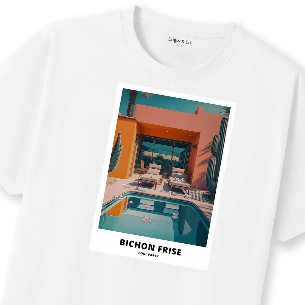Bichon Frise Pool Party T-shirt