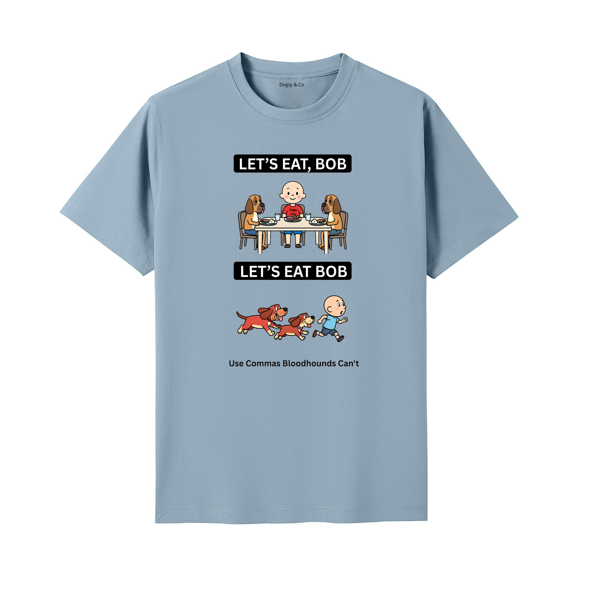 Bloodhound Let's Eat Bob T-Shirt - seafoam blue
