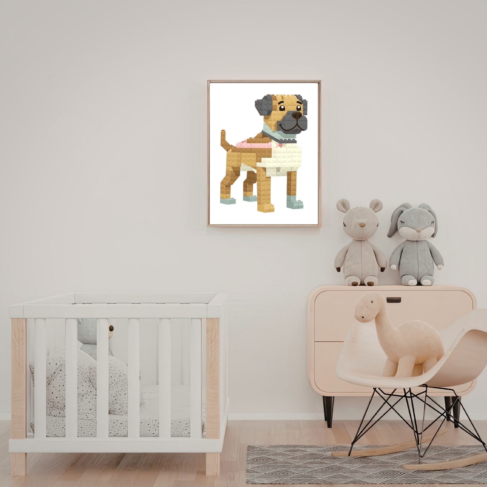 Boerboel Lego Dog - White