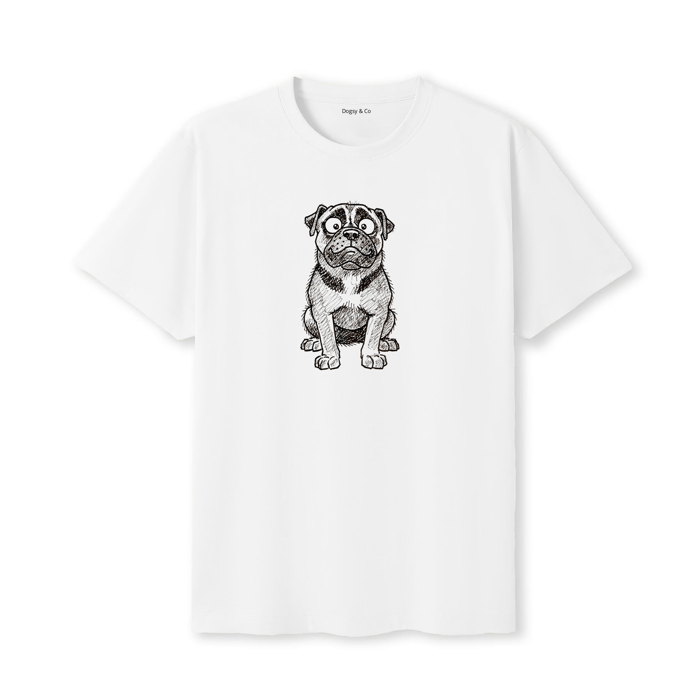 Boerboel Scraggy Dog T-Shirt - White