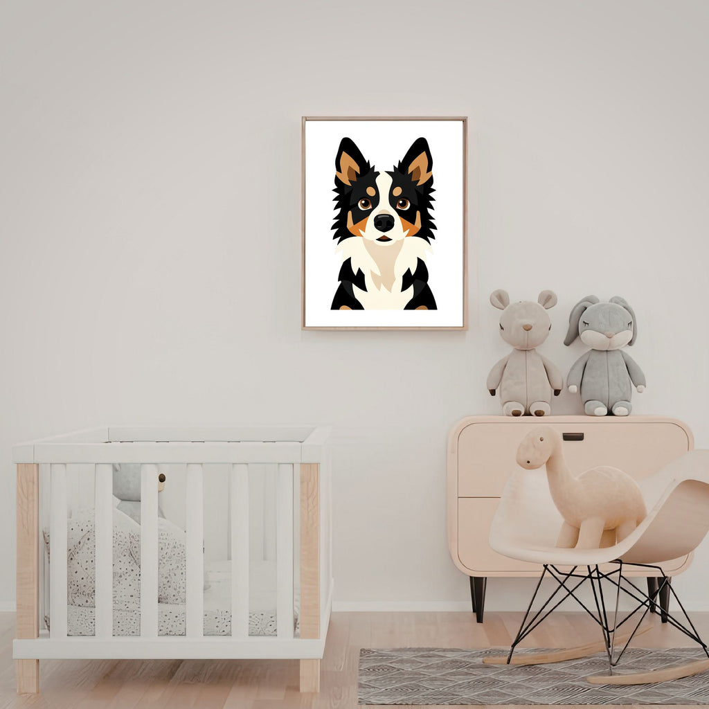 Bold Block Art Print - Framed Nursery Mockup