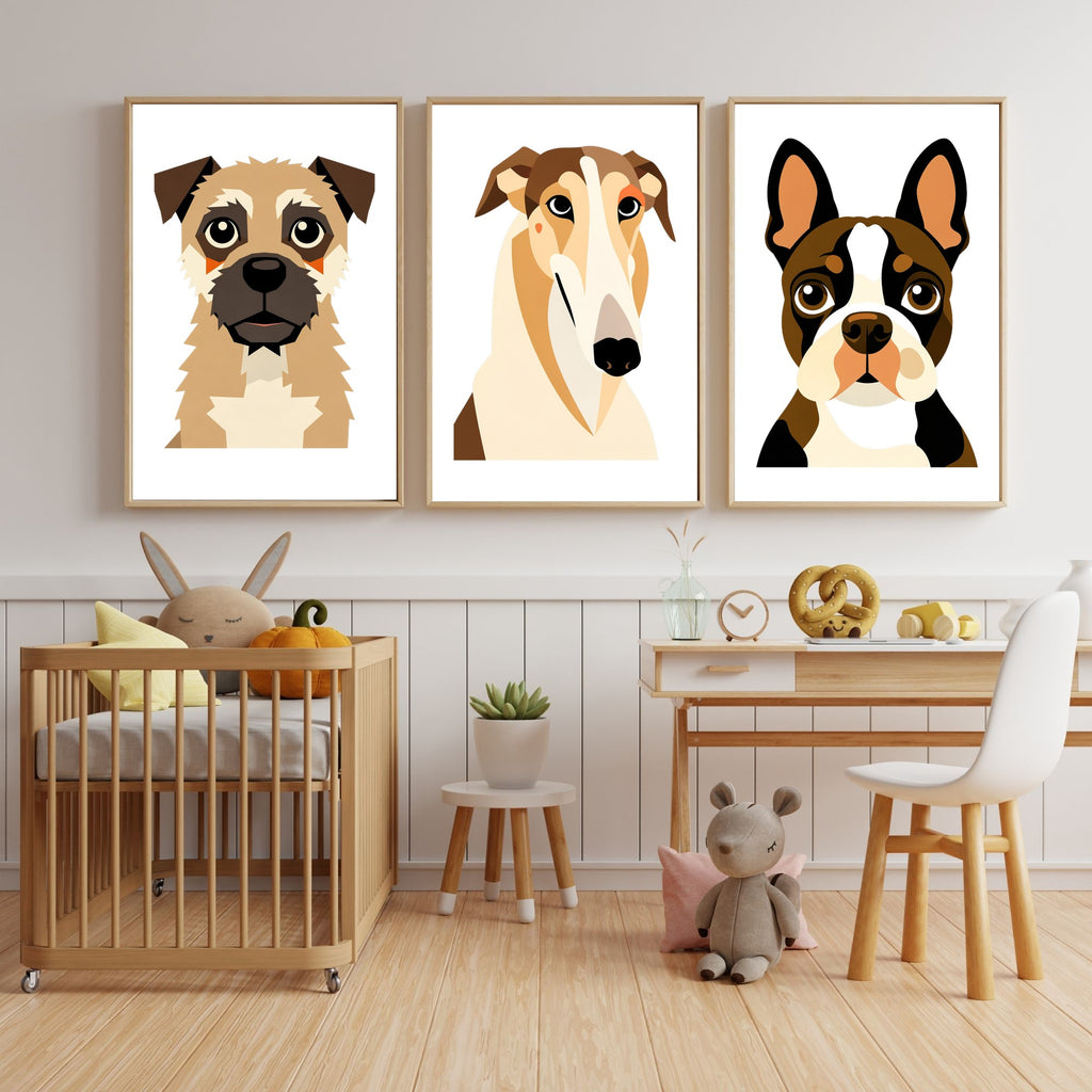 Bold Block Art Print - Framed Nursery Mockup