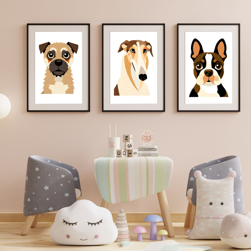 Bold Block Art Print - Framed Nursery Mockup