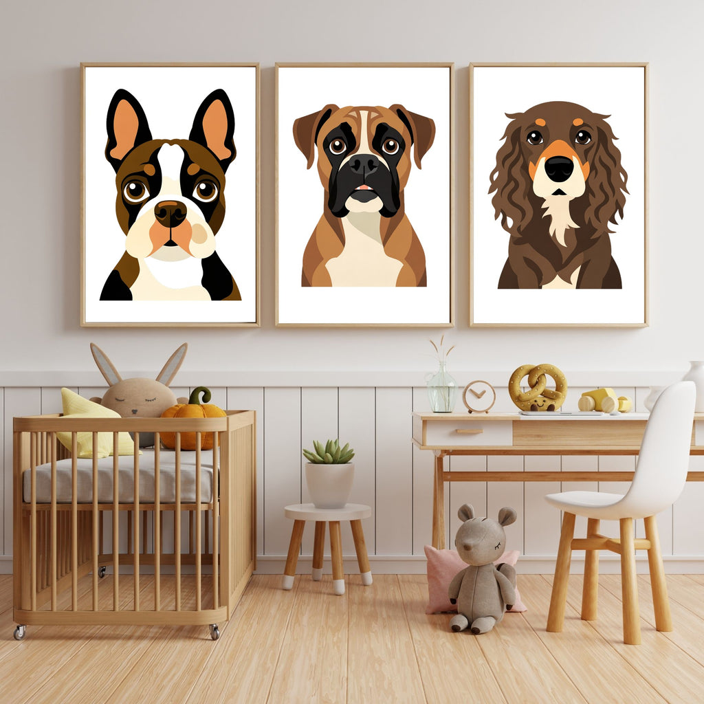 Bold Block Art Print - Framed Nursery Mockup