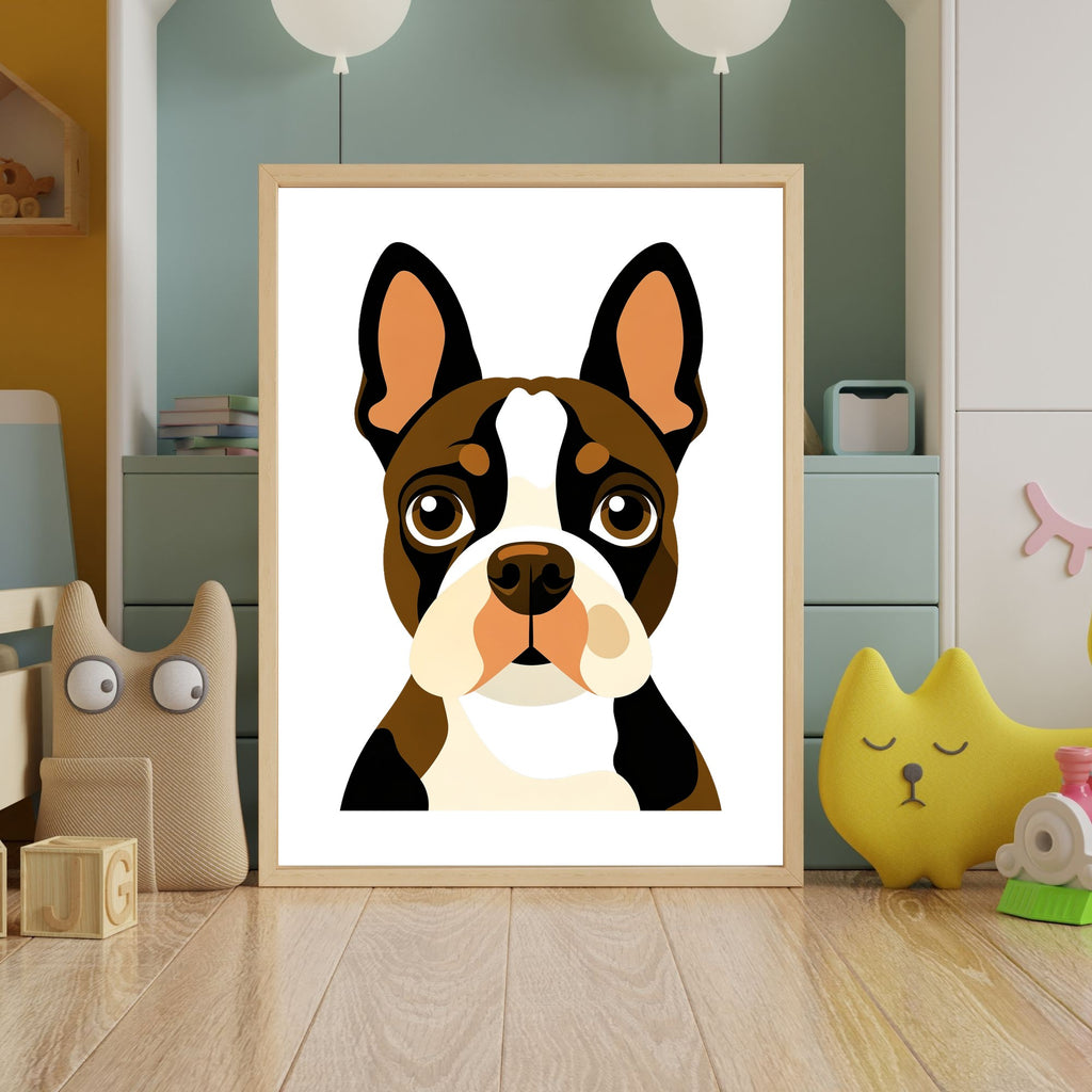 Bold Block Art Print - Framed Nursery Mockup