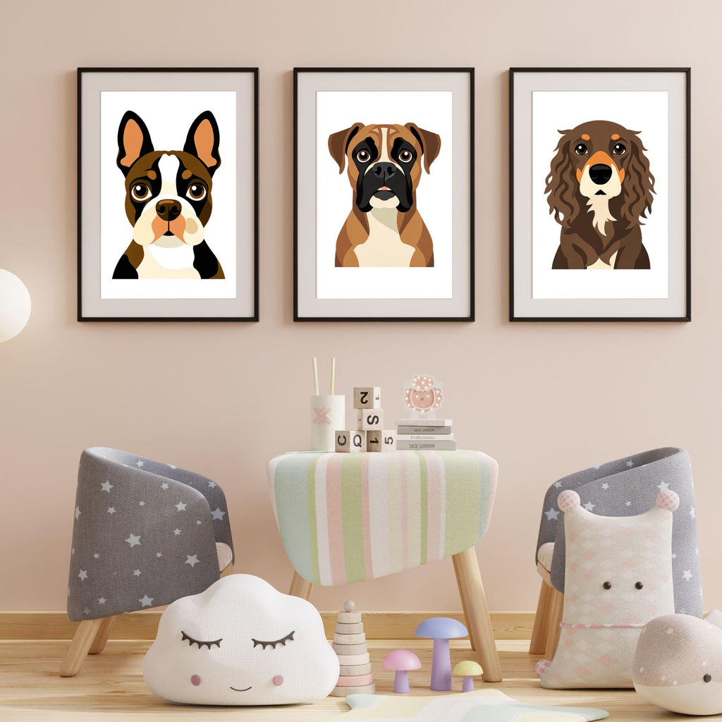 Bold Block Art Print - Framed Nursery Mockup