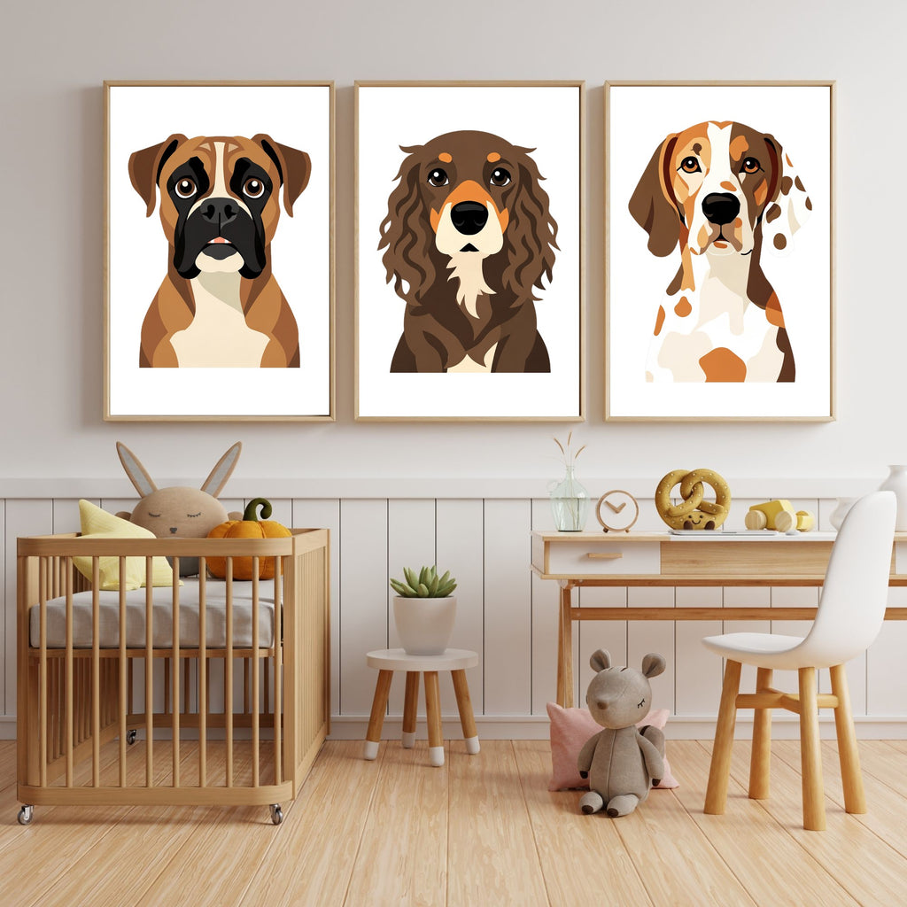 Bold Block Art Print - Framed Nursery Mockup