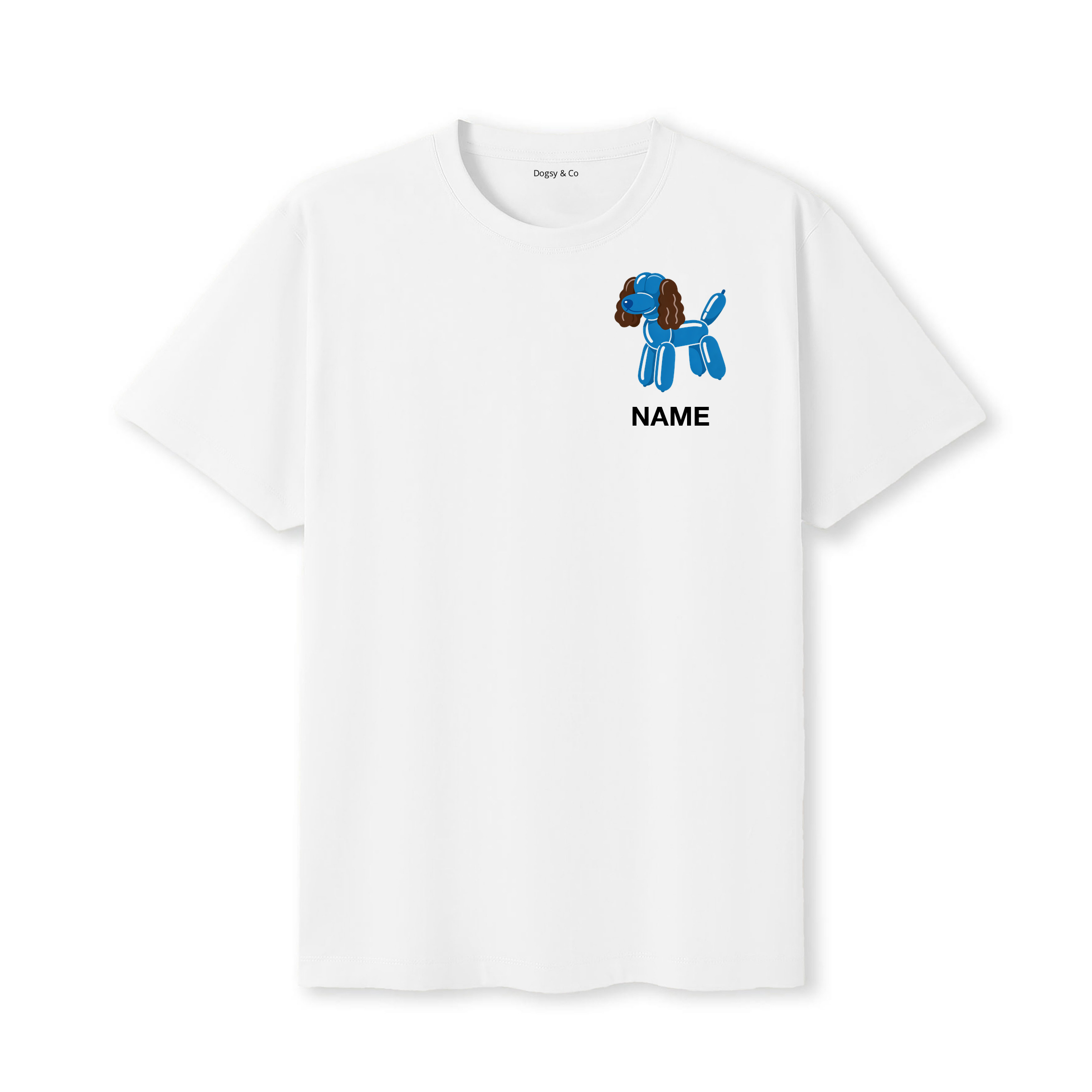 Boykin Spaniel Balloon Dog Custom T-Shirt - White