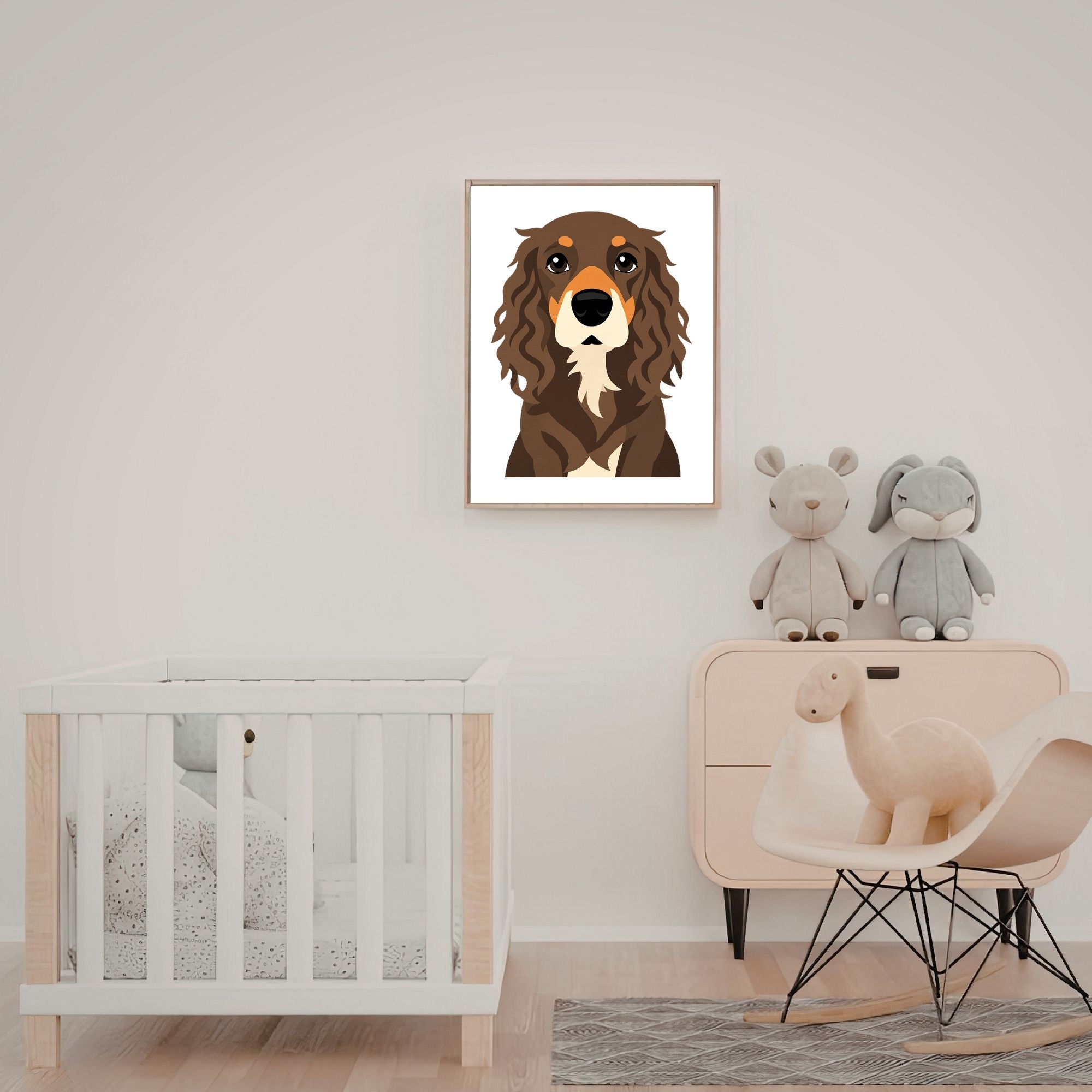 Bold Block Art Print - Framed Nursery Mockup