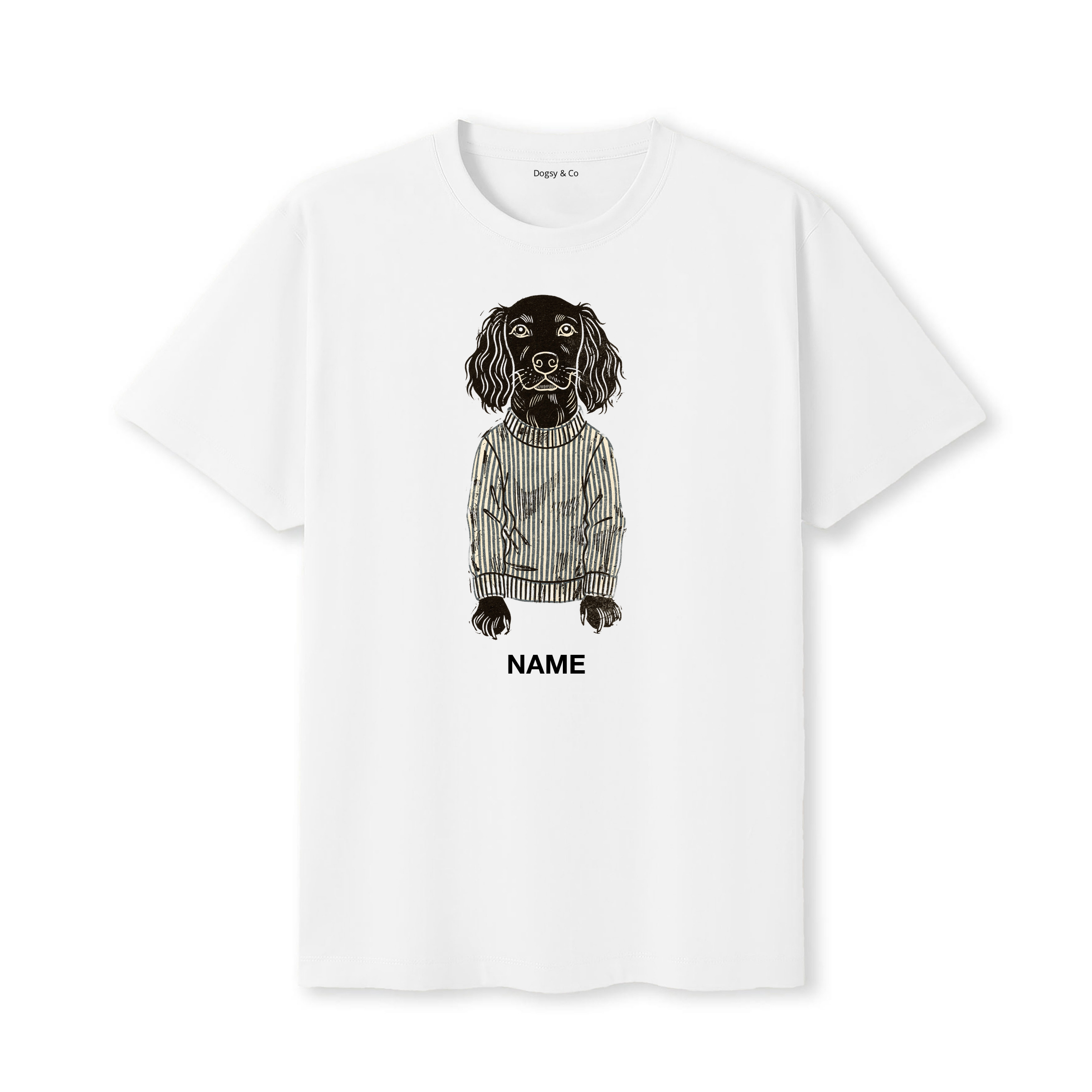 Boykin Spaniel Jumper Dog Custom T-Shirt - White