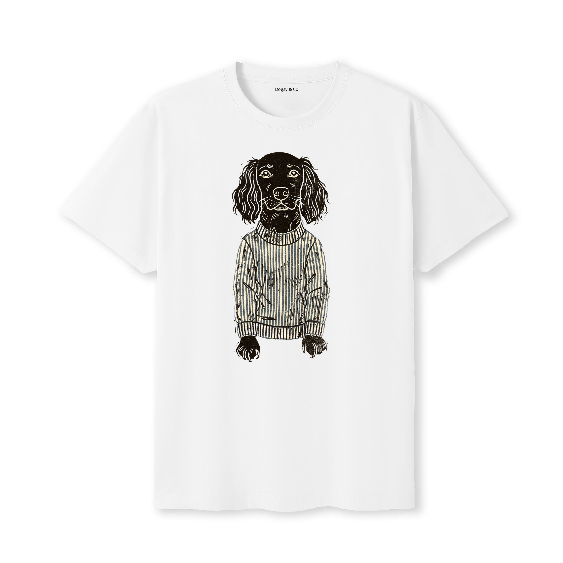Boykin Spaniel Jumper Dog T-Shirt - White