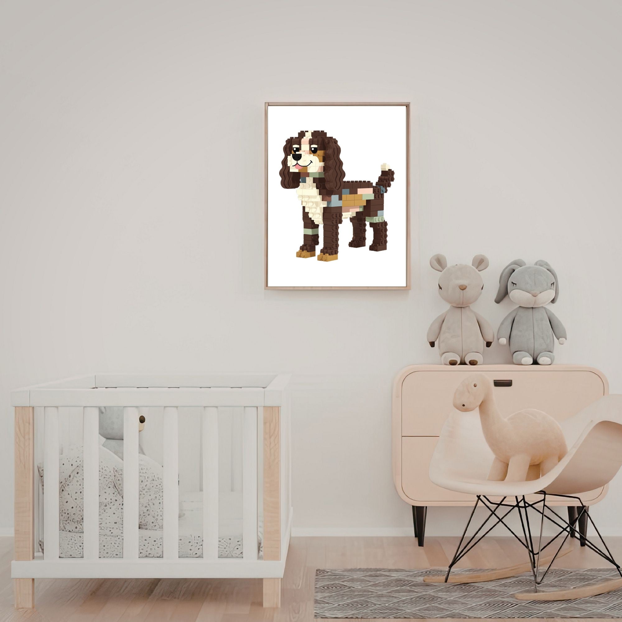Boykin Spaniel Lego Dog - White