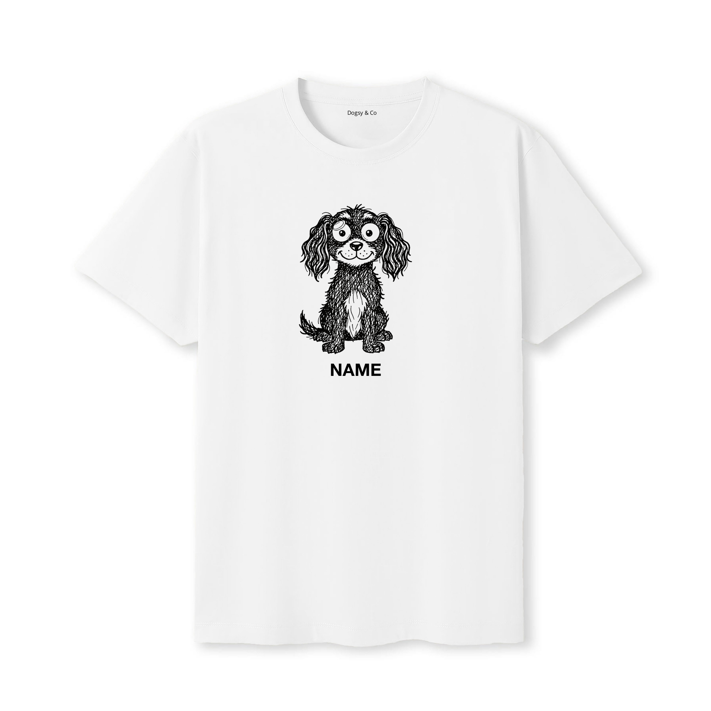 Boykin Spaniel Scraggy Dog Custom T-Shirt - White