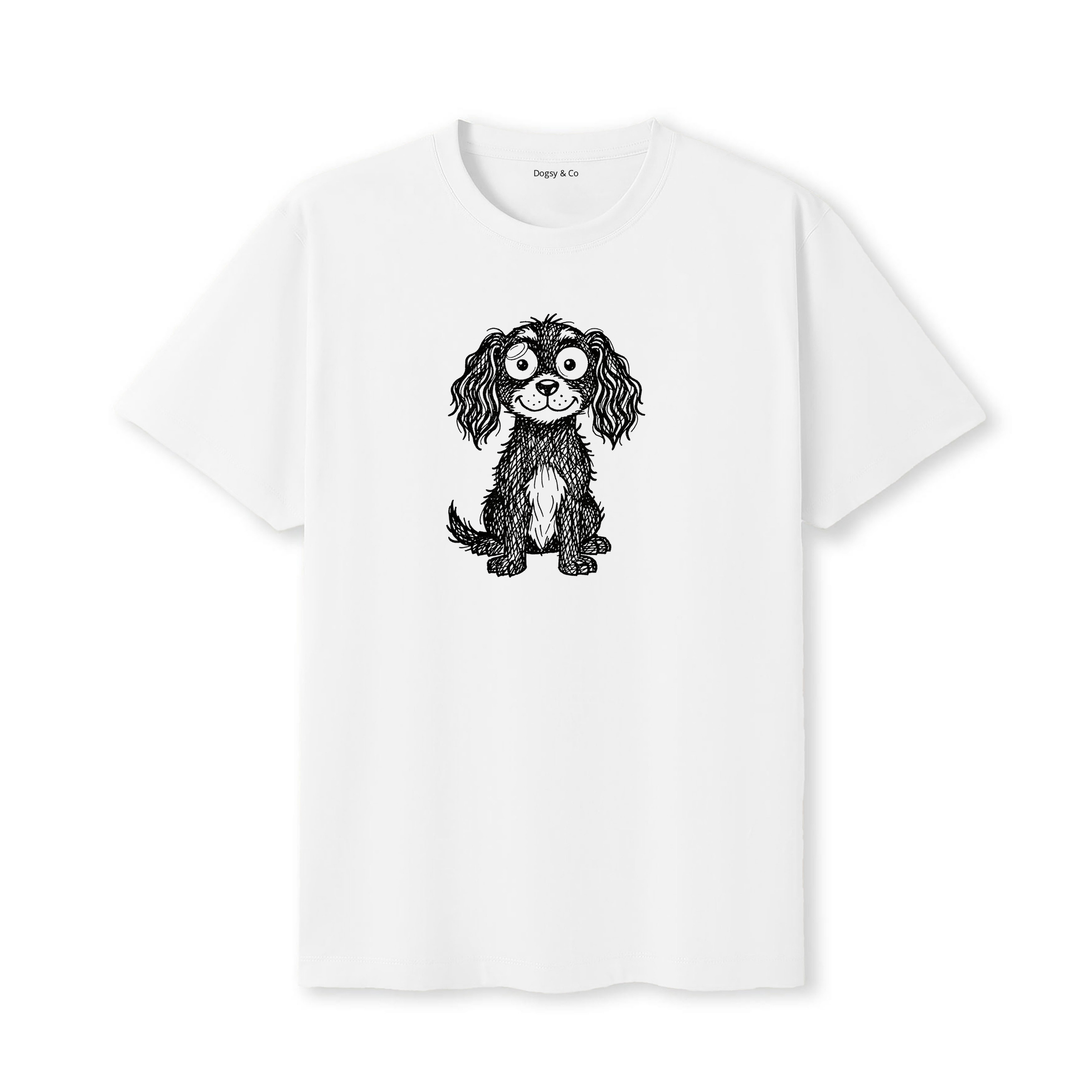 Boykin Spaniel Scraggy Dog T-Shirt - White