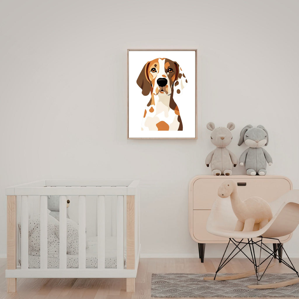 Bold Block Art Print - Framed Nursery Mockup