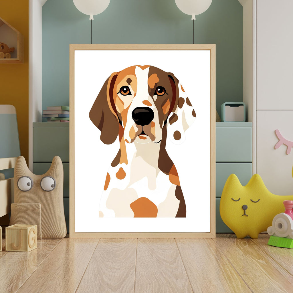 Bold Block Art Print - Framed Nursery Mockup