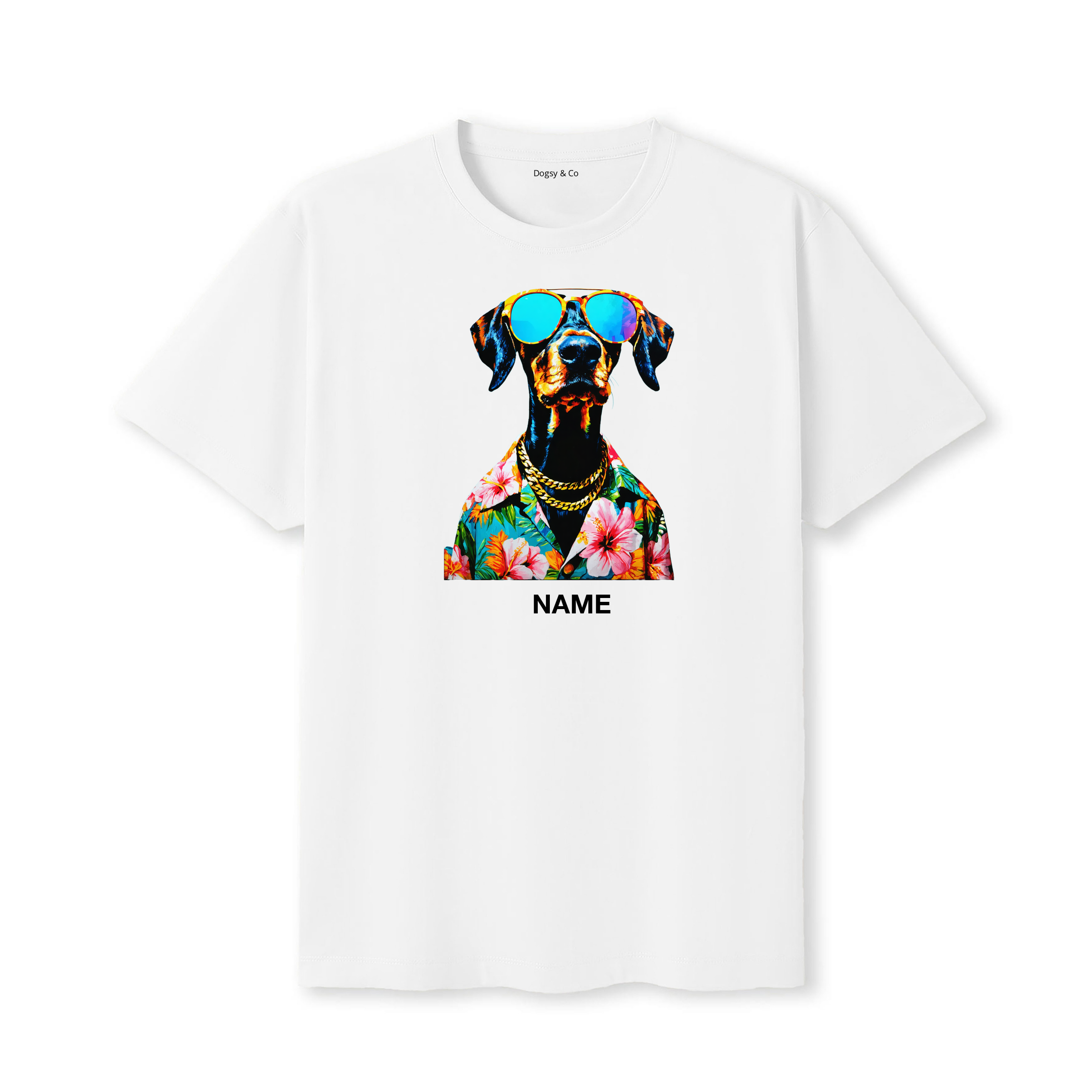 Bracco Italiano Hawaii Dog Custom T-Shirt - White
