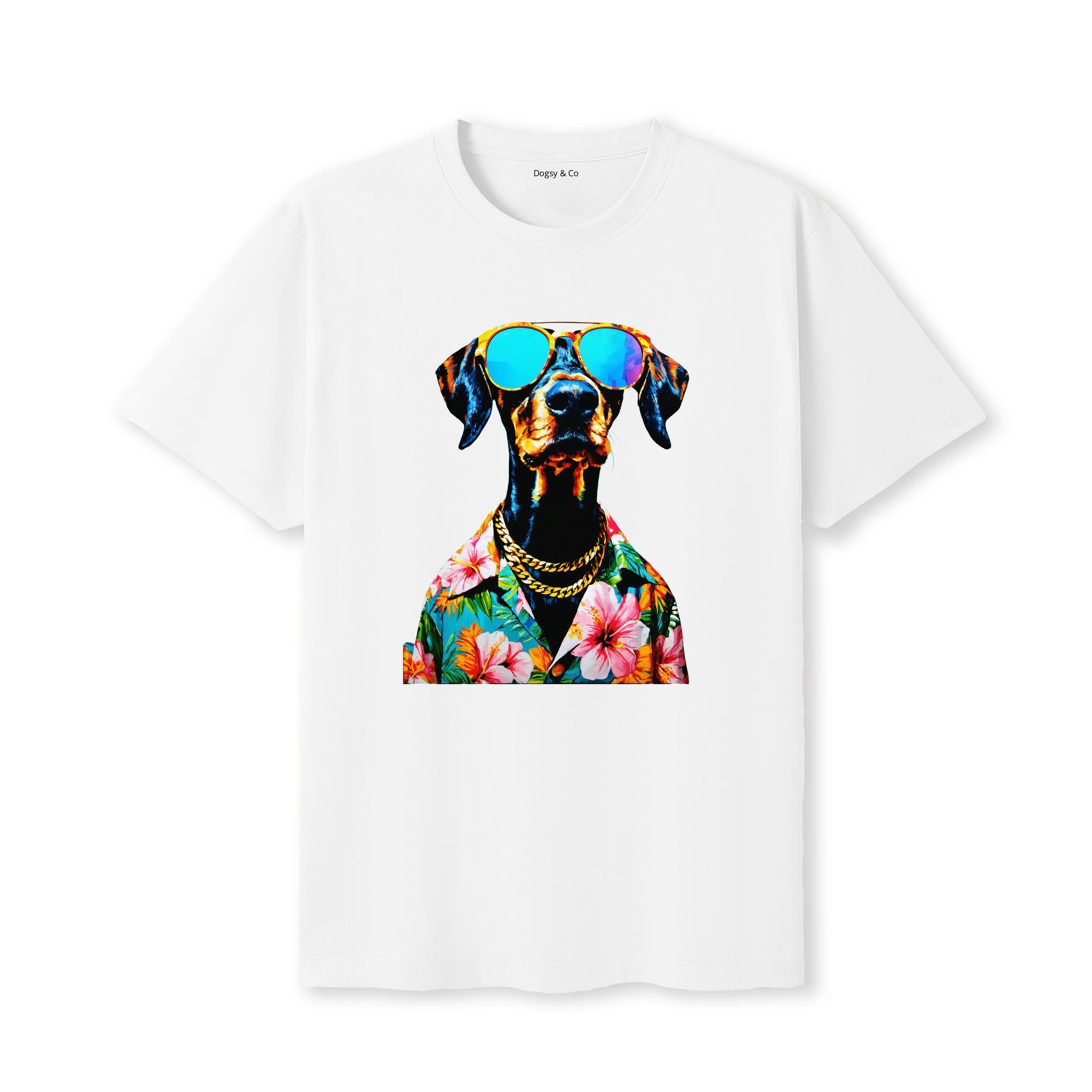 Bracco Italiano Hawaii Dog T-Shirt - White