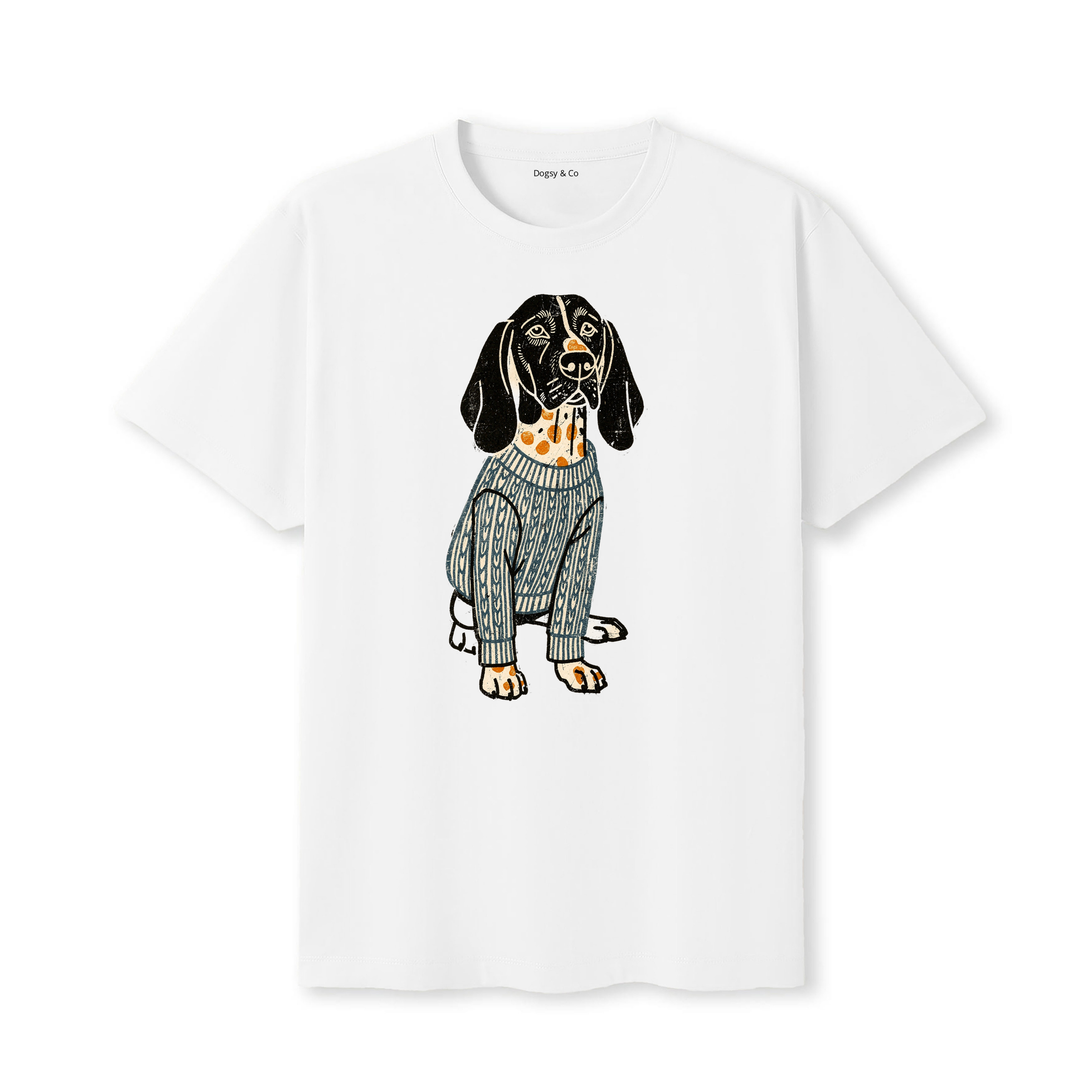 Bracco Italiano Jumper Dog T-Shirt - White