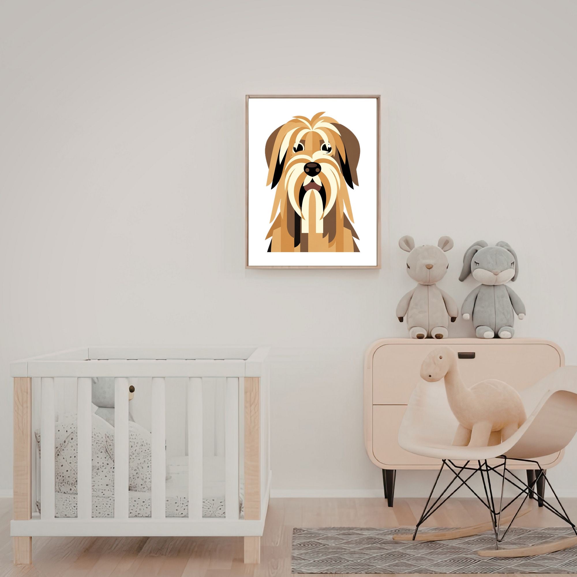 Bold Block Art Print - Framed Nursery Mockup