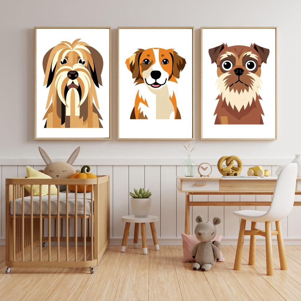 Bold Block Art Print - Framed Nursery Mockup