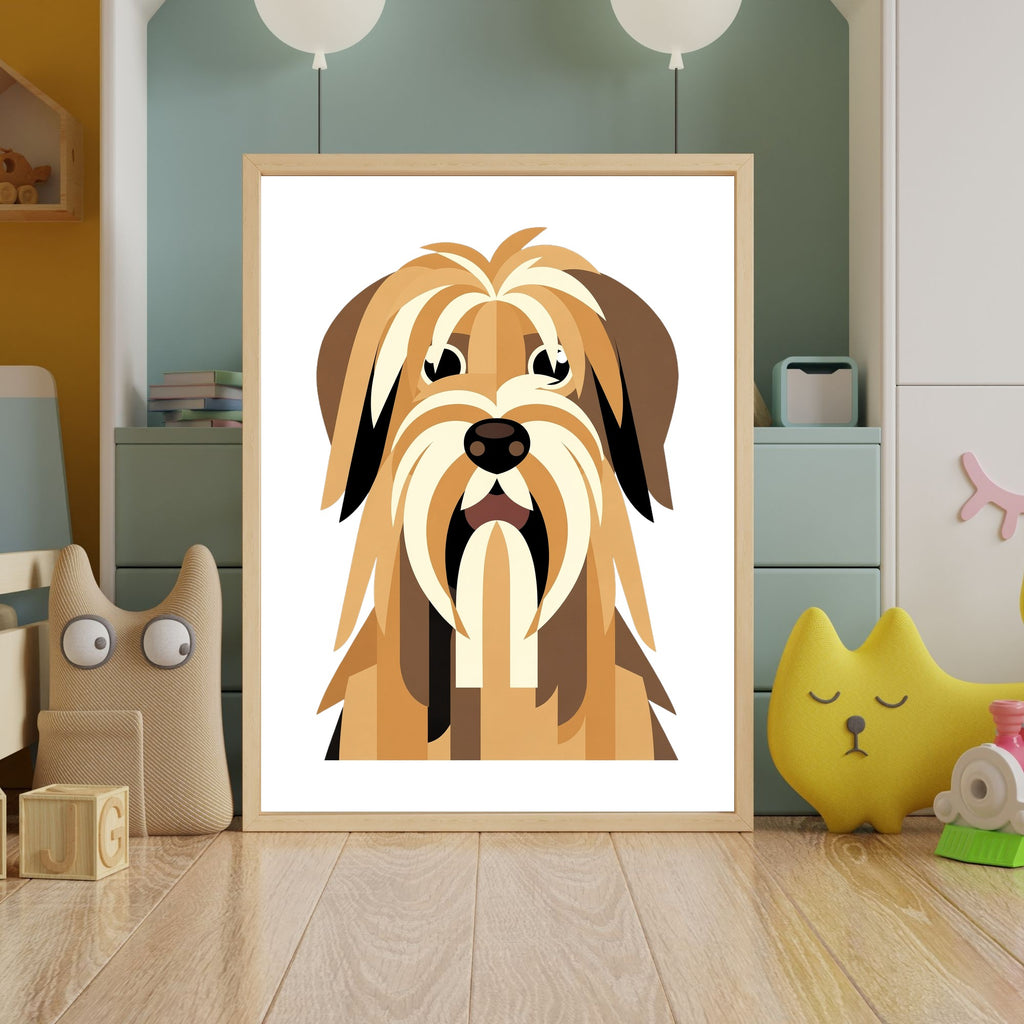 Bold Block Art Print - Framed Nursery Mockup