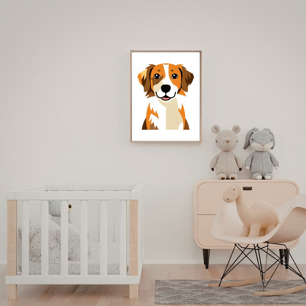 Bold Block Art Print - Framed Nursery Mockup