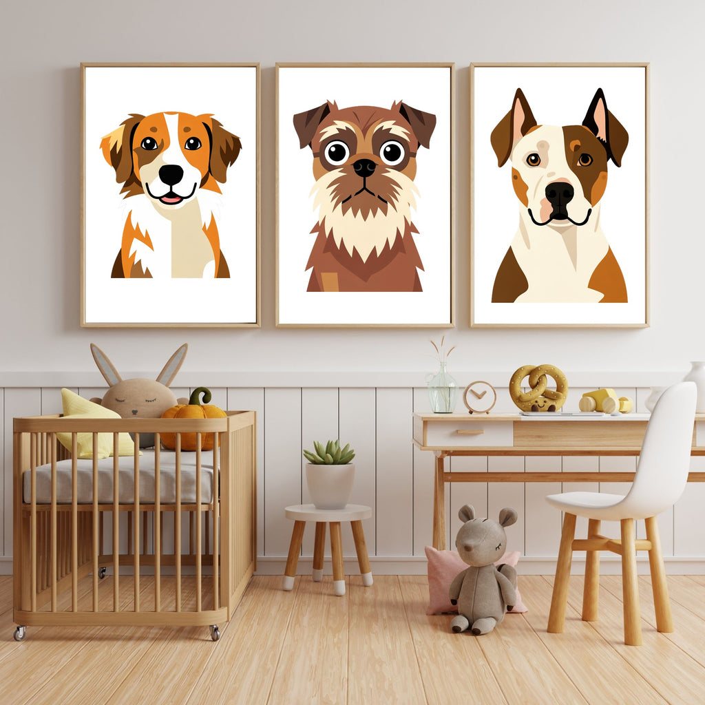 Bold Block Art Print - Framed Nursery Mockup