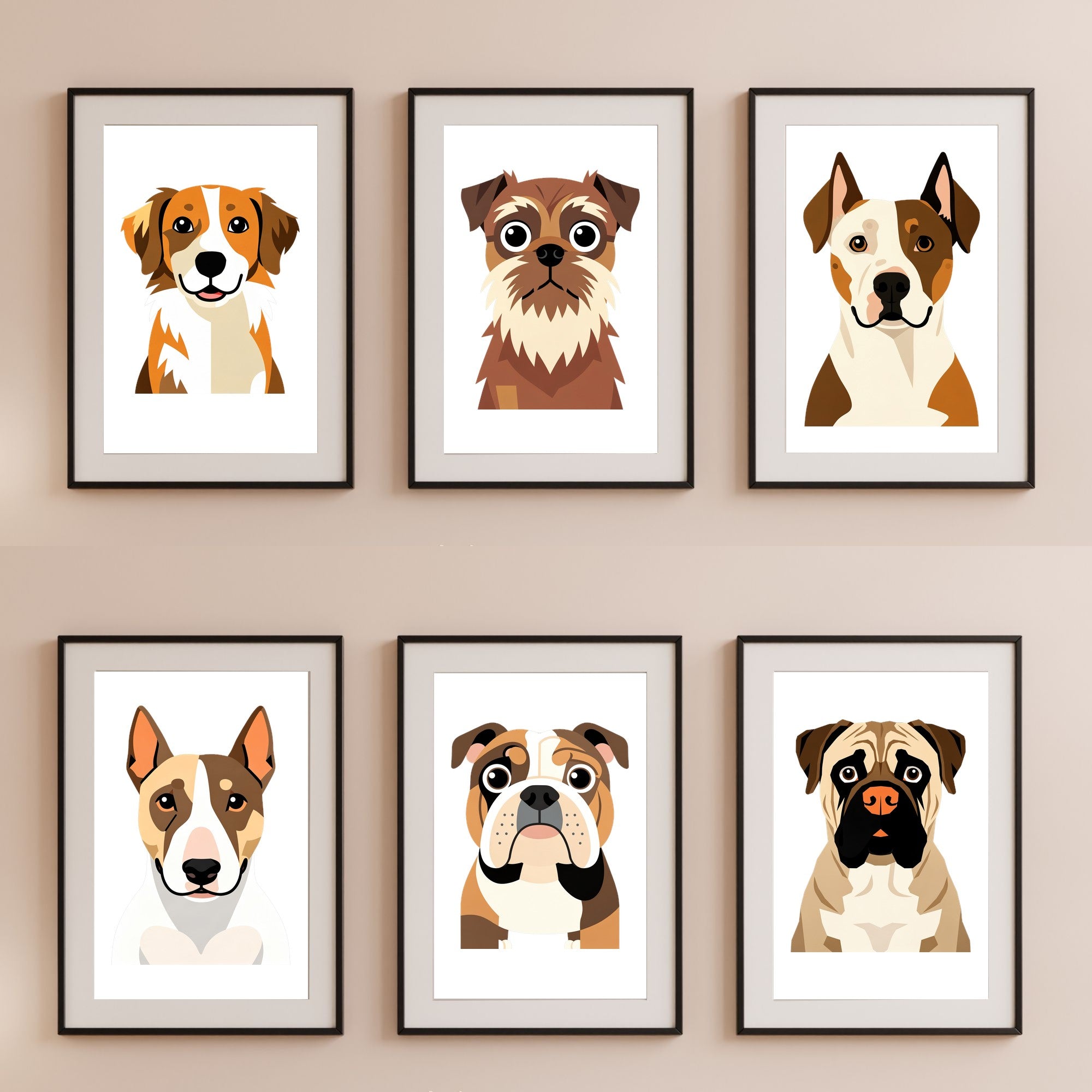 Bold Block Art Print - Framed Nursery Mockup