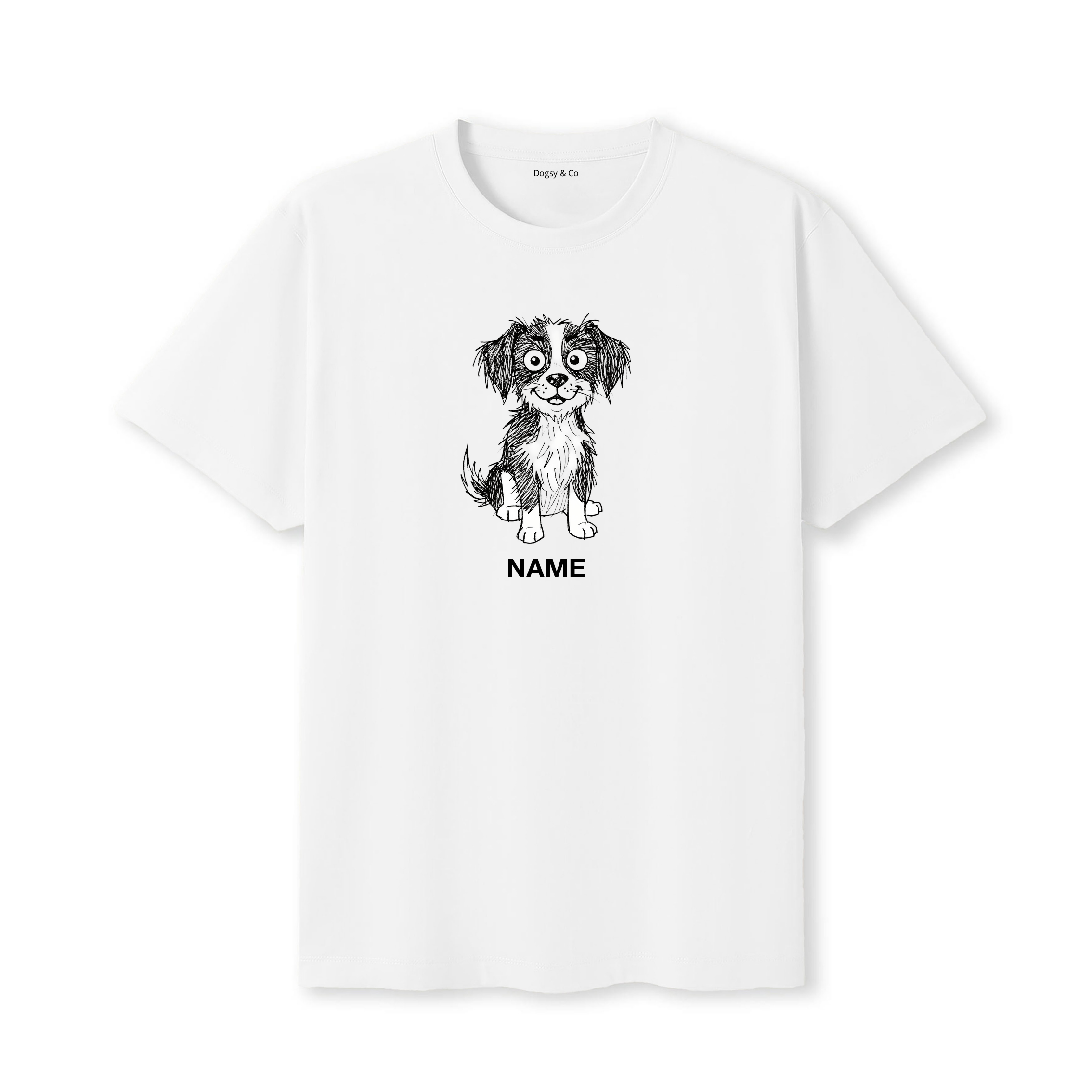 Brittany Scraggy Dog Custom - White