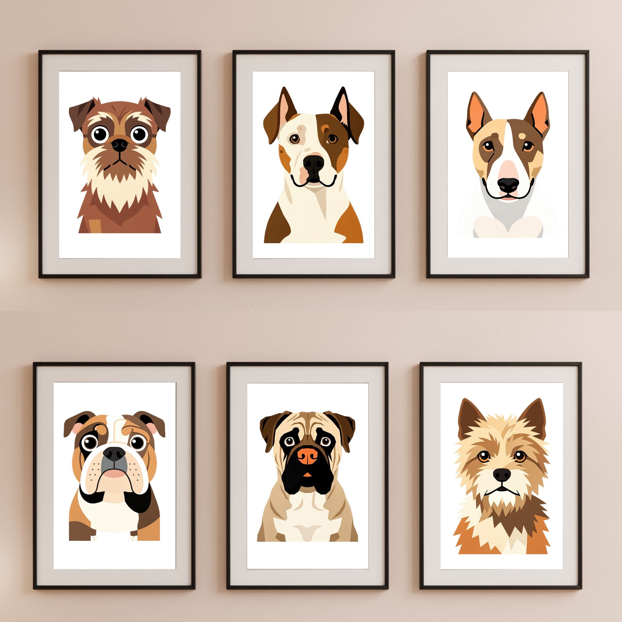 Bold Block Art Print - Framed Nursery Mockup