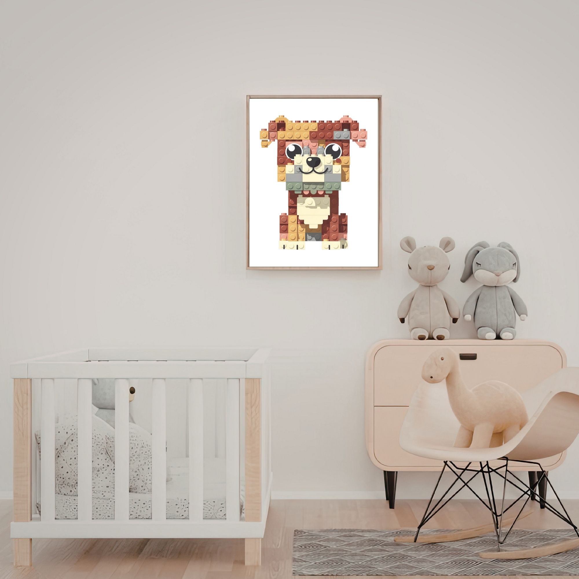 Brussels Griffon Lego Dog - White