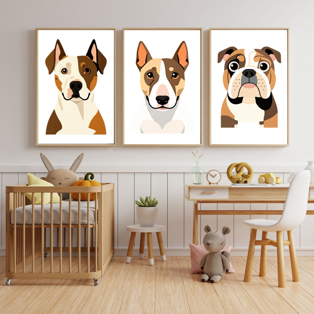 Bold Block Art Print - Framed Nursery Mockup