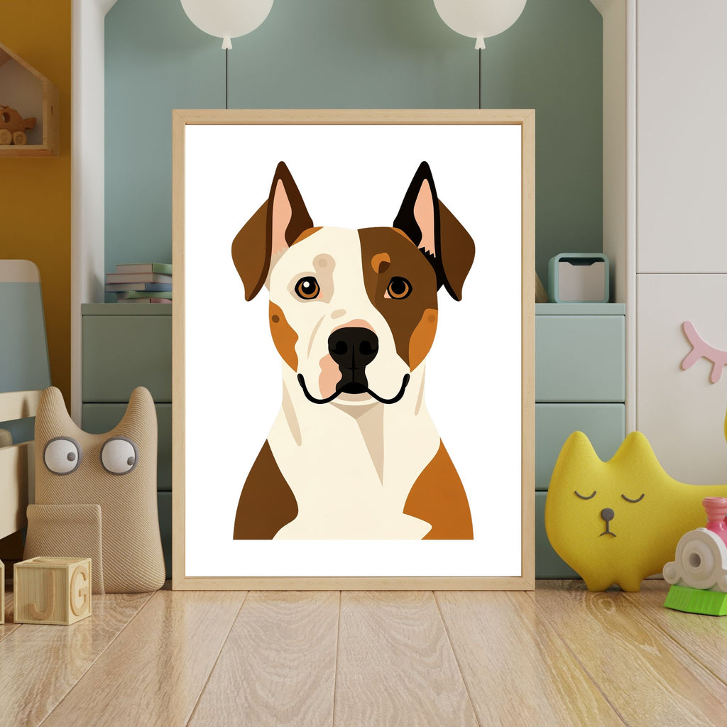 Bold Block Art Print - Framed Nursery Mockup