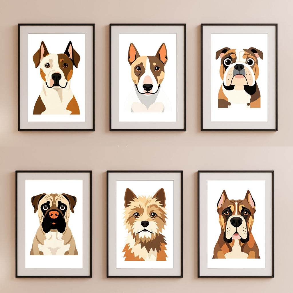 Bold Block Art Print - Framed Nursery Mockup