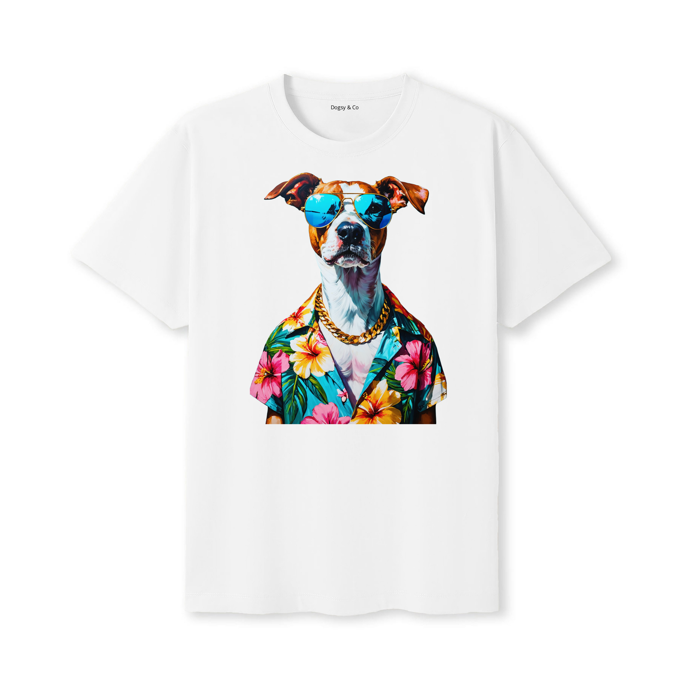 Bull Arab Hawaii Dog T-Shirt - White