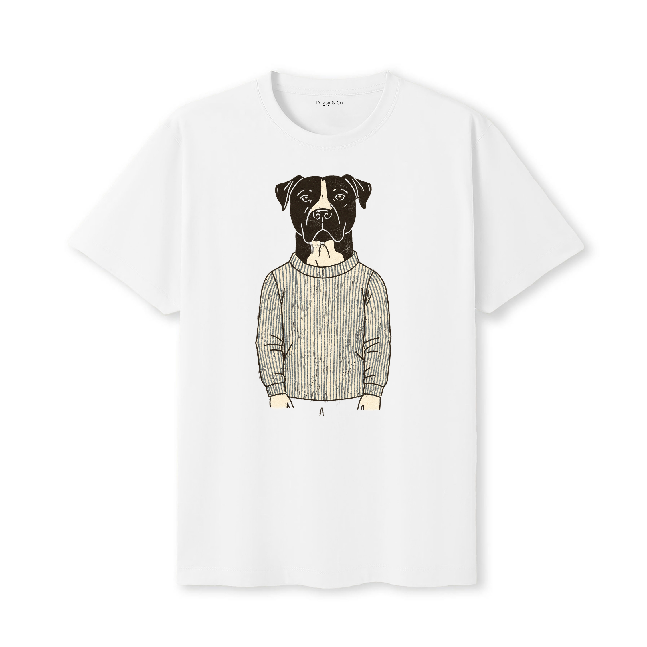 Bull Arab Jumper Dog T-Shirt - White