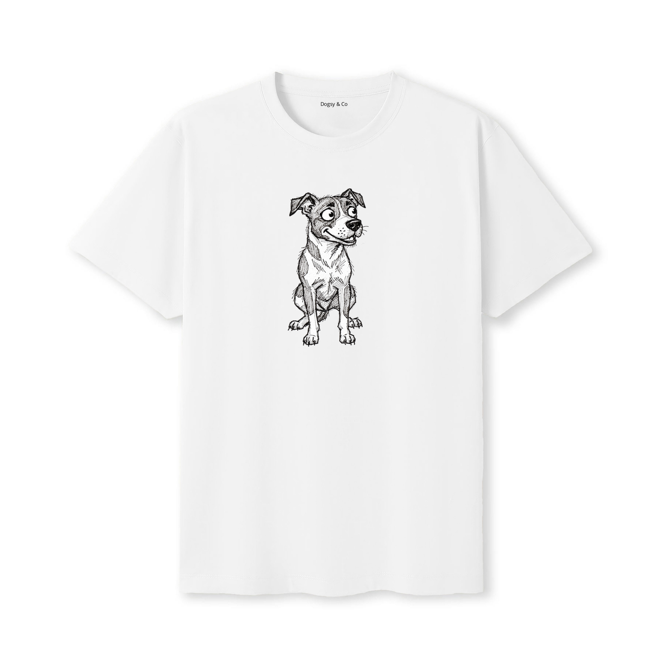 Bull Arab Scraggy Dog T-Shirt - White